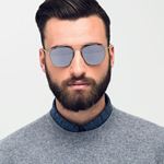 تصویر  عینک آفتابی مربع شیک
